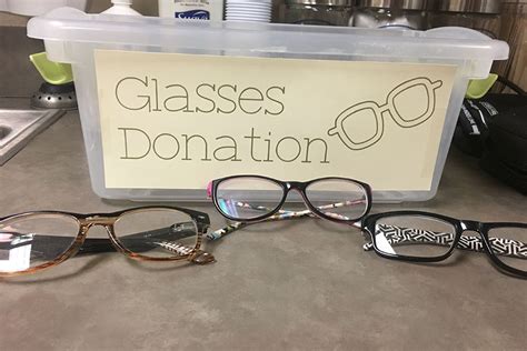 which charity takes old glasses.